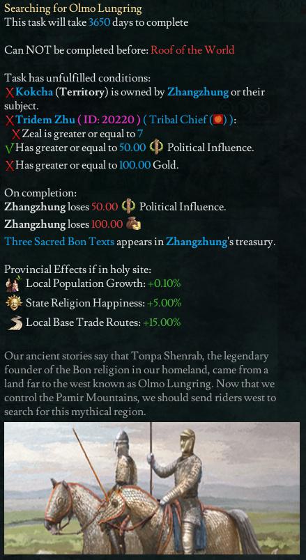 Древа миссий Согдианы и Чжанчжунг в Imperator Invictus