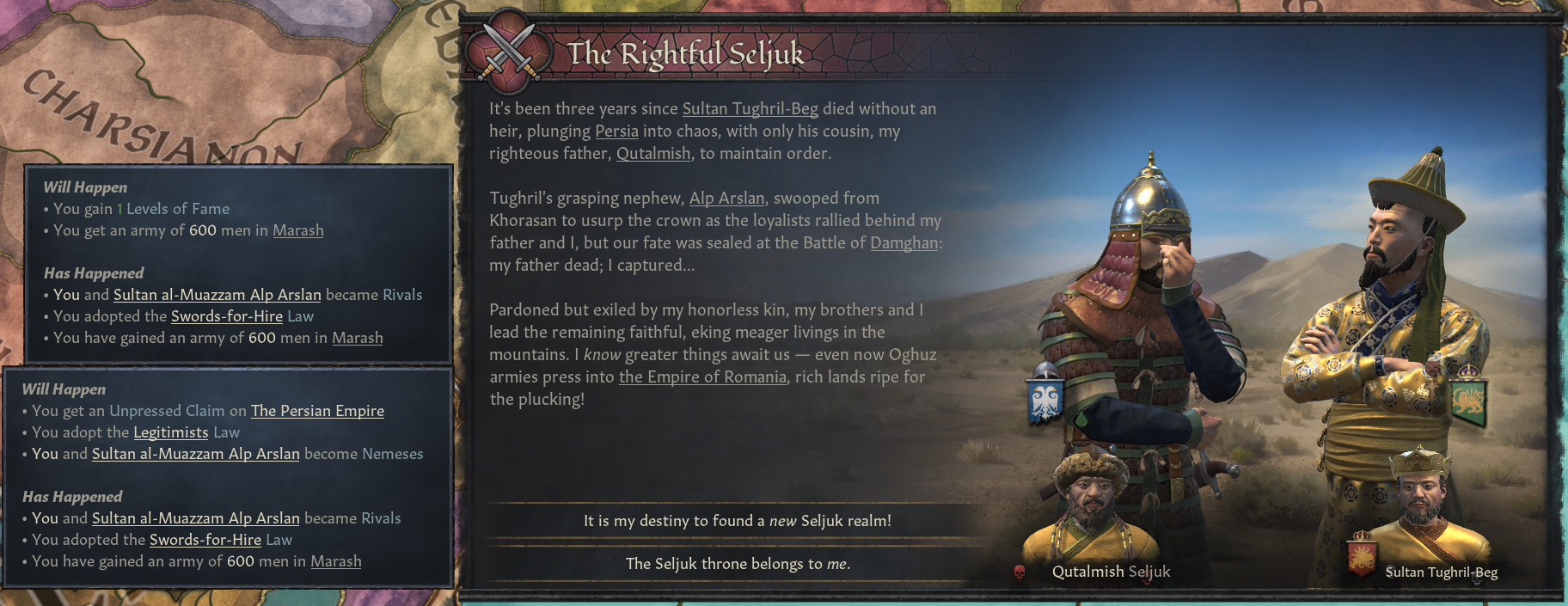 Происки и цепочки событий у персонажей в грядущем обновлении Crusader Kings 3