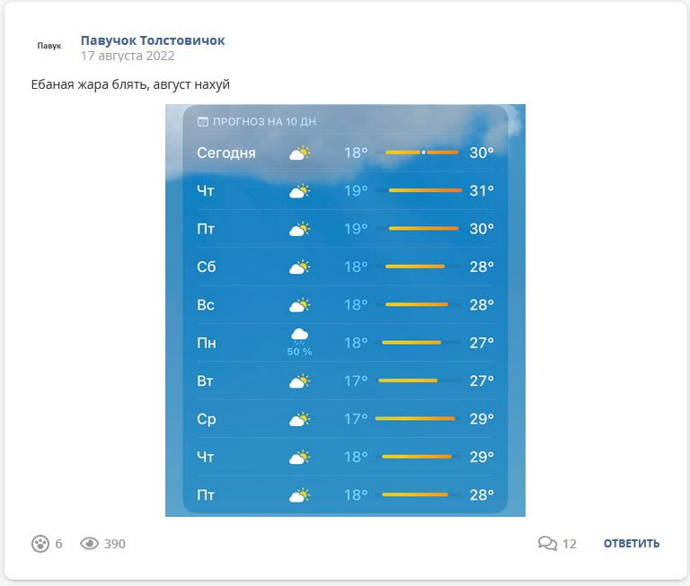 Кострище дайджест 2022 14.08 - 20.08