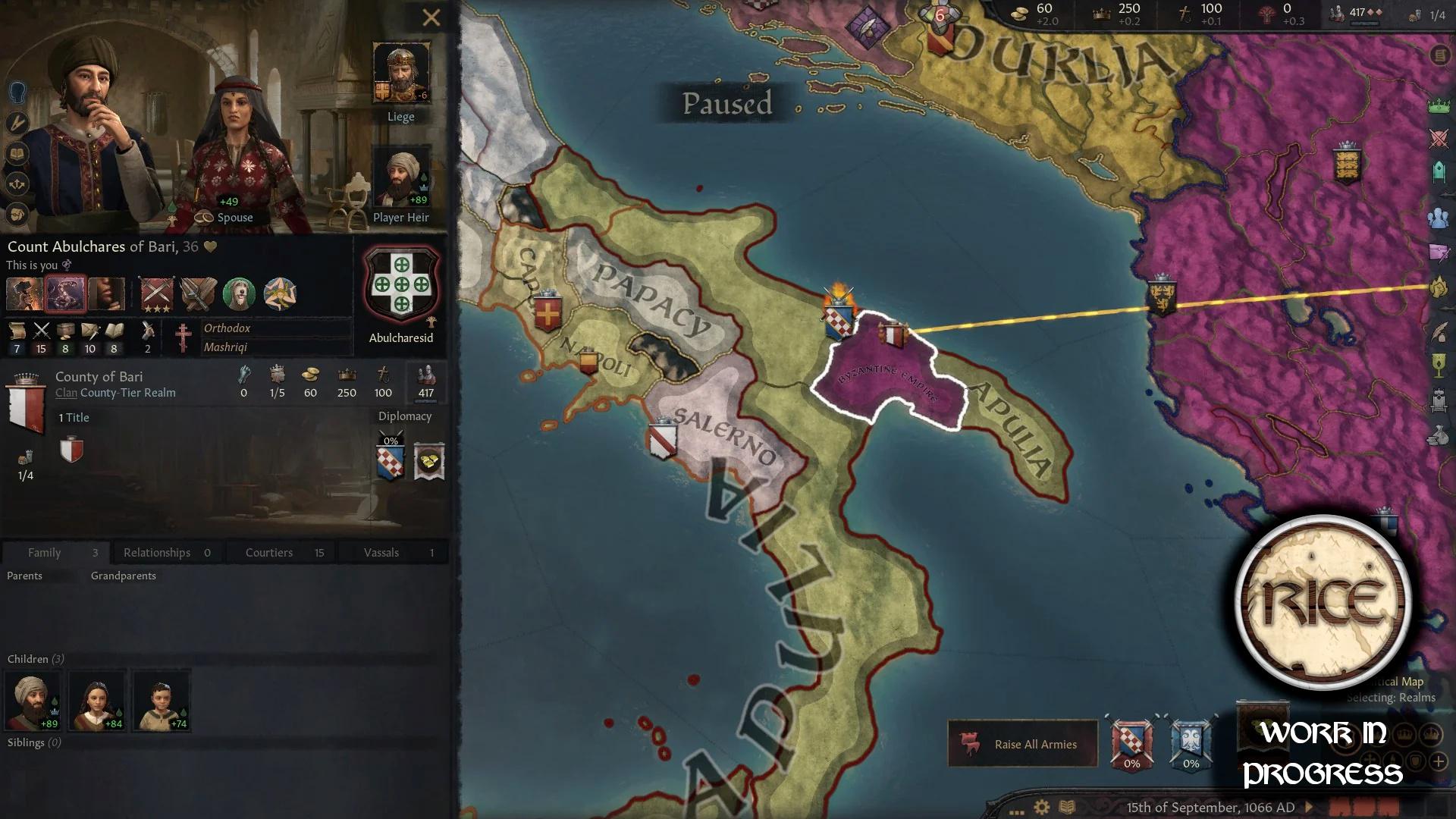 Сицилийский колорит в грядущем паке RICE для Crusader Kings 3