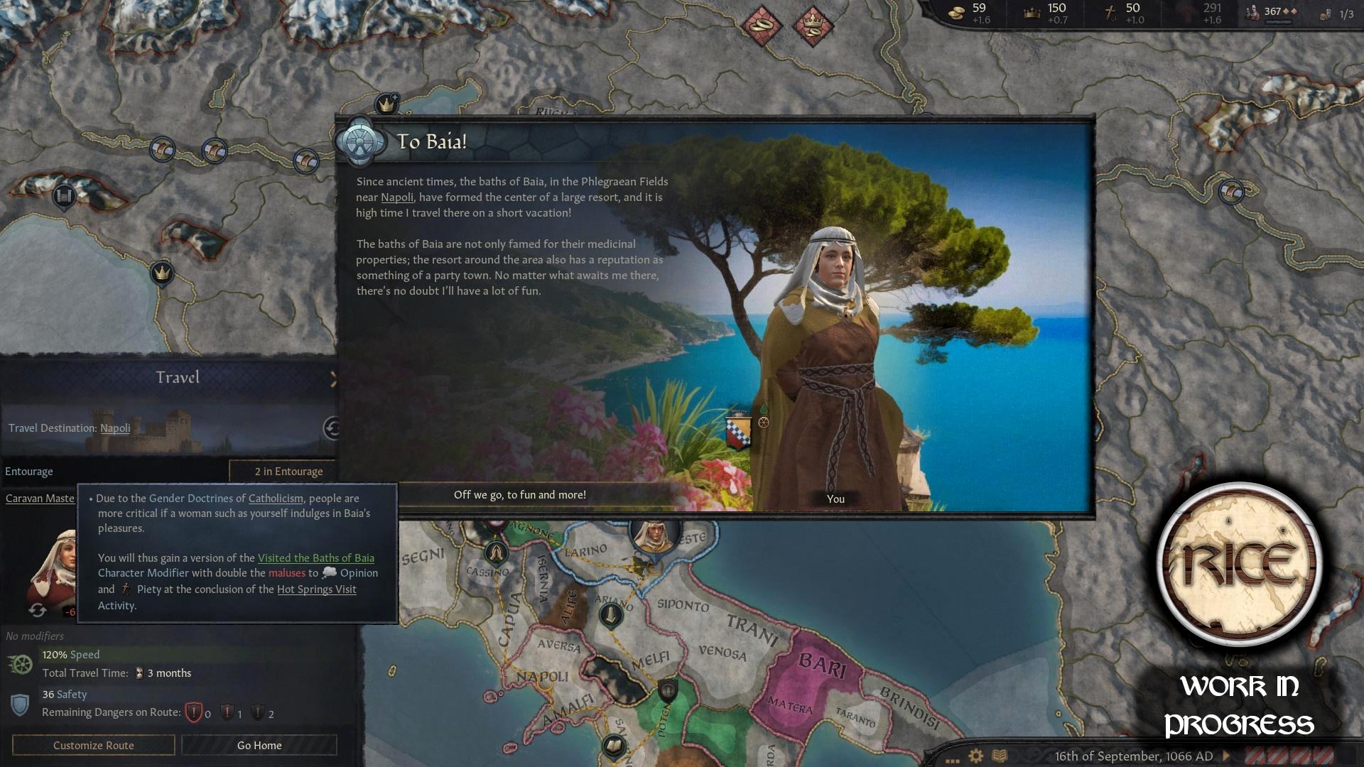 Сицилийский колорит в грядущем паке RICE для Crusader Kings 3