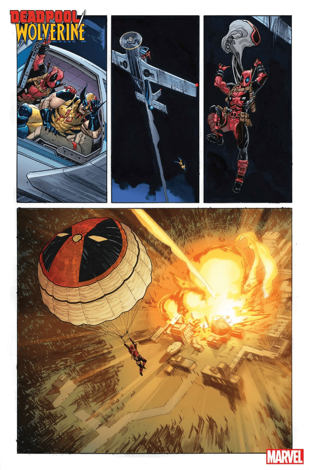 Превью Deadpool/Wolverine с рисунком Джошуа