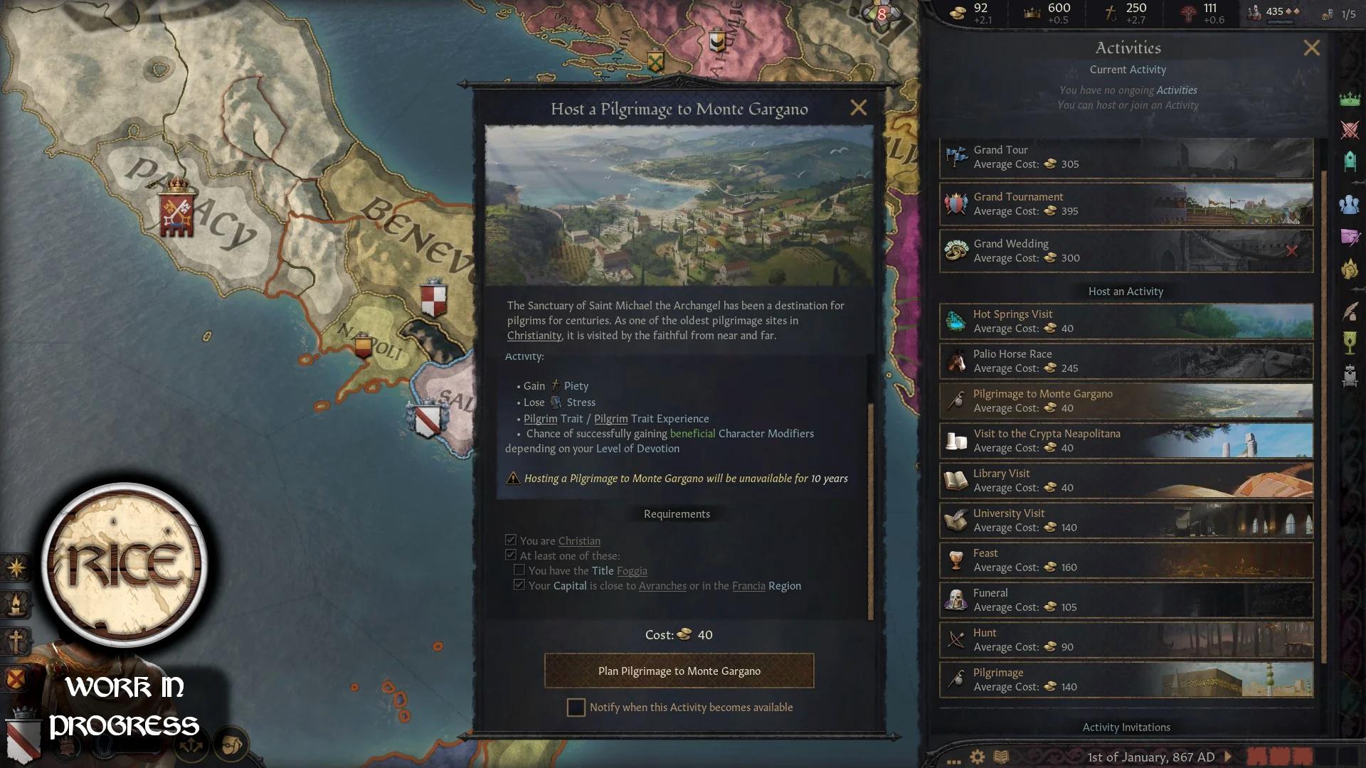 Сицилийский колорит в грядущем паке RICE для Crusader Kings 3