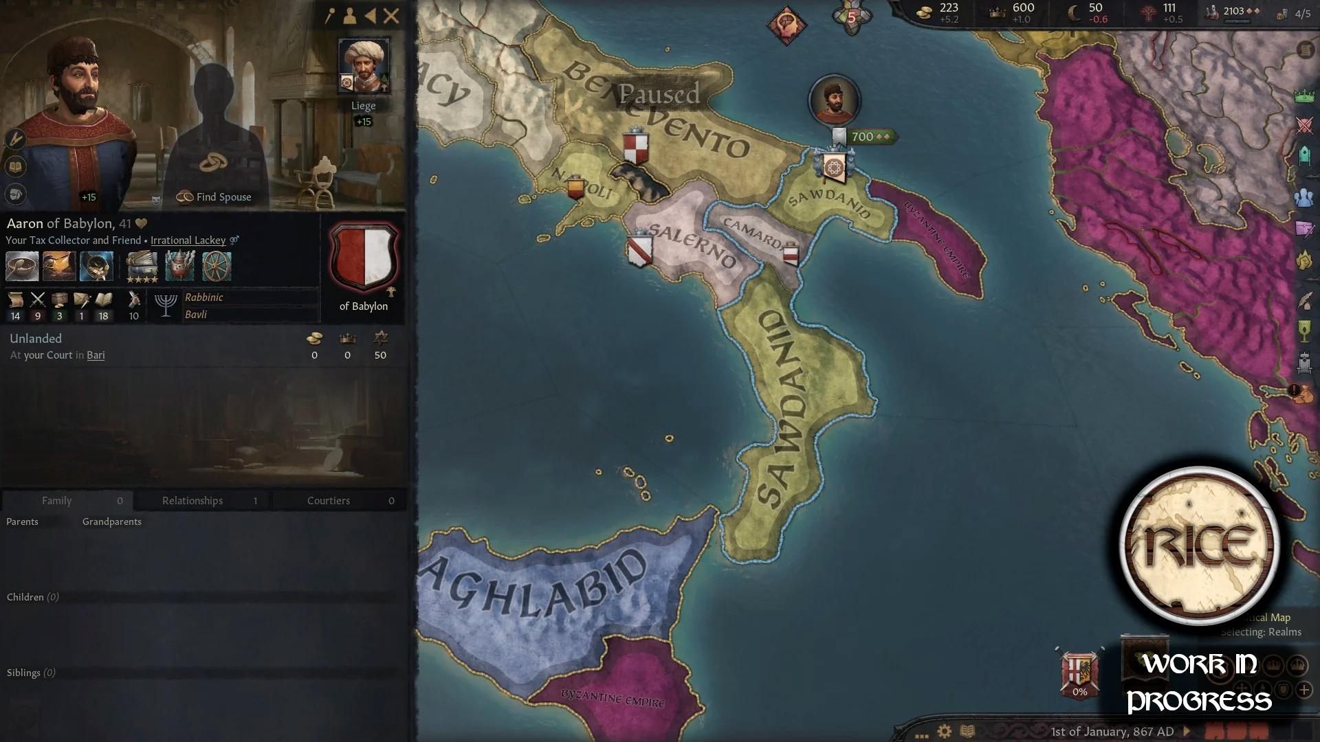 Сицилийский колорит в грядущем паке RICE для Crusader Kings 3