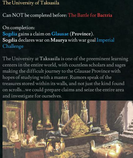 Древа миссий Согдианы и Чжанчжунг в Imperator Invictus