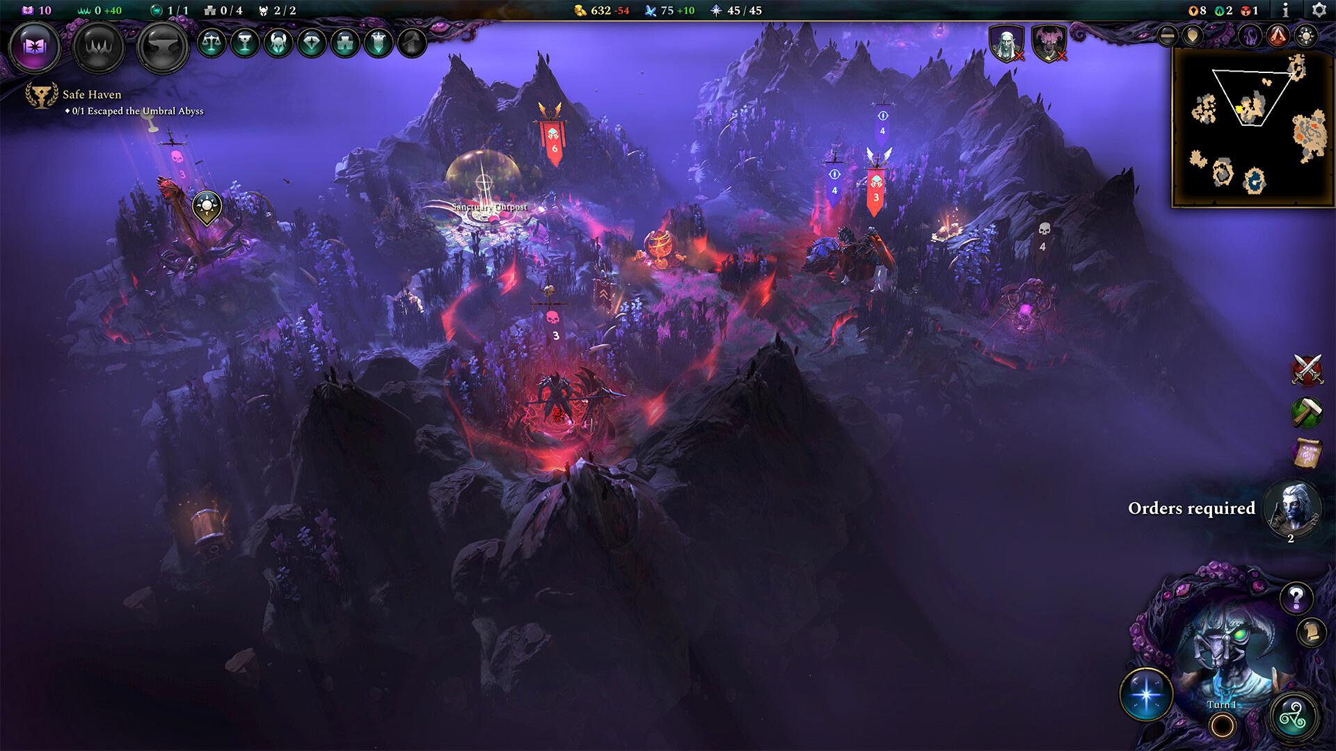 Теневой мир в дополнении Eldritch Realms для Age of Wonders 4