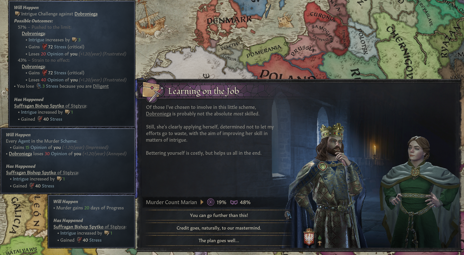 Происки и цепочки событий у персонажей в грядущем обновлении Crusader Kings 3