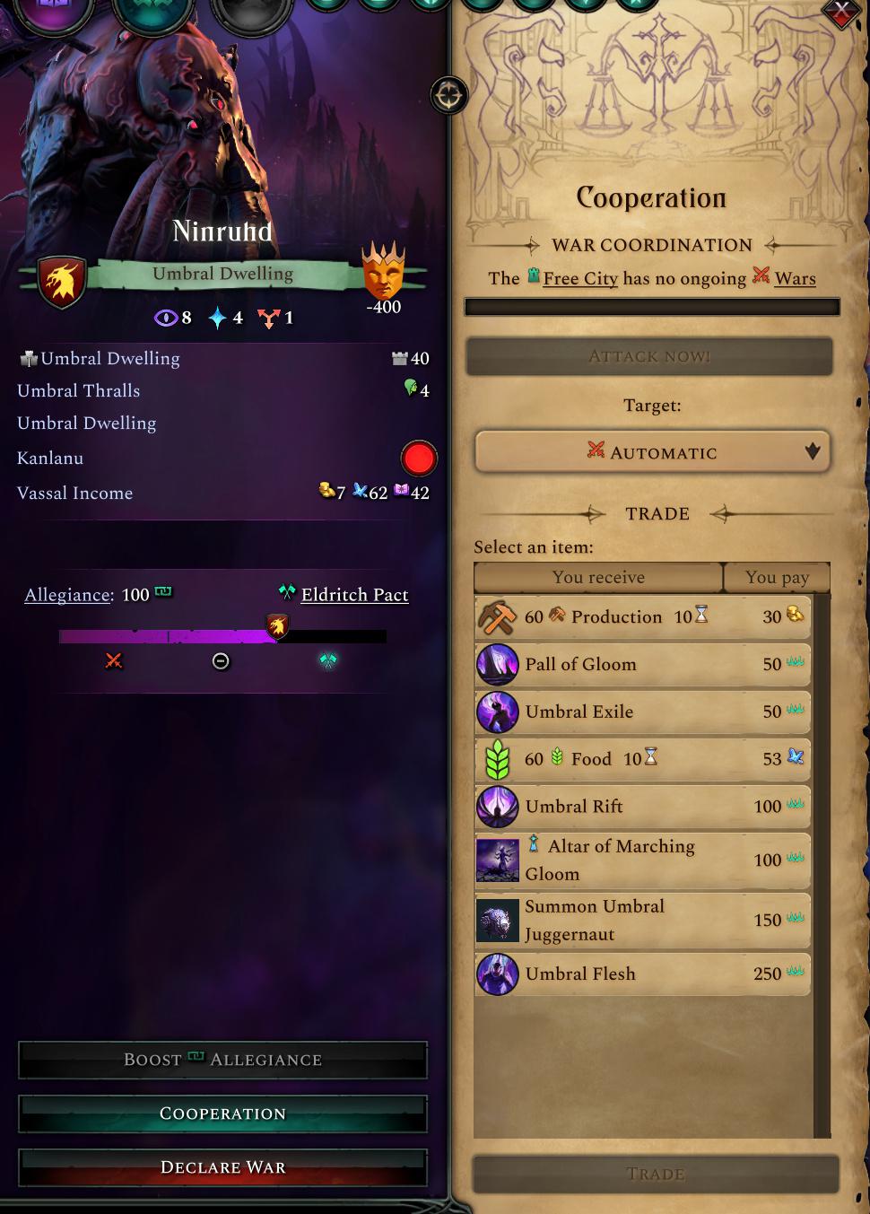 Теневой мир в дополнении Eldritch Realms для Age of Wonders 4
